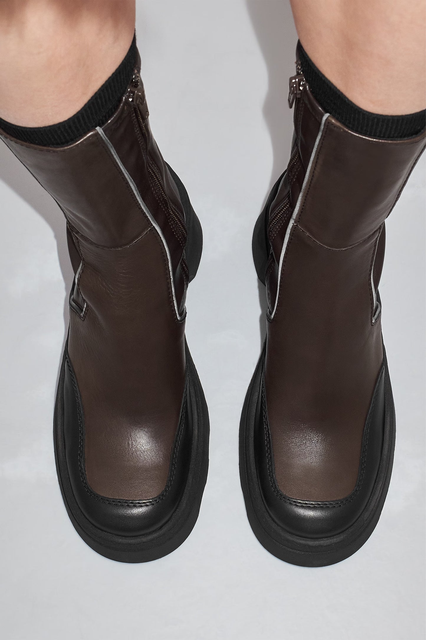 Deandra Brushed Brown Boots