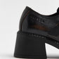 Gisela Brushed Brown Buckle Brogues