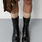 Malene Black & Brown Ankle Boots