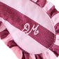PJ Eye Mask Burg/Pink Wide Stripe