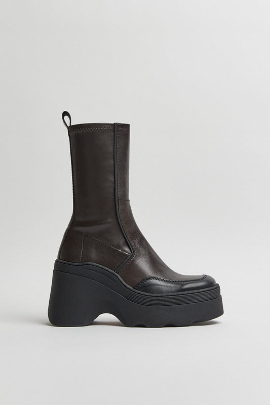 Deandra Brushed Brown Boots