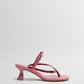 Abisai Red Mini Buckled Sandals