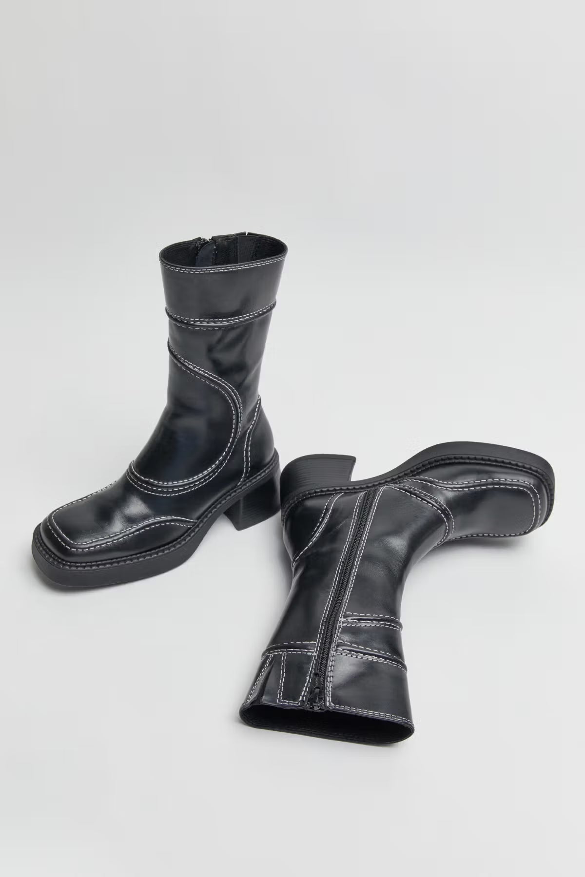 Malene Black Ankle Boots
