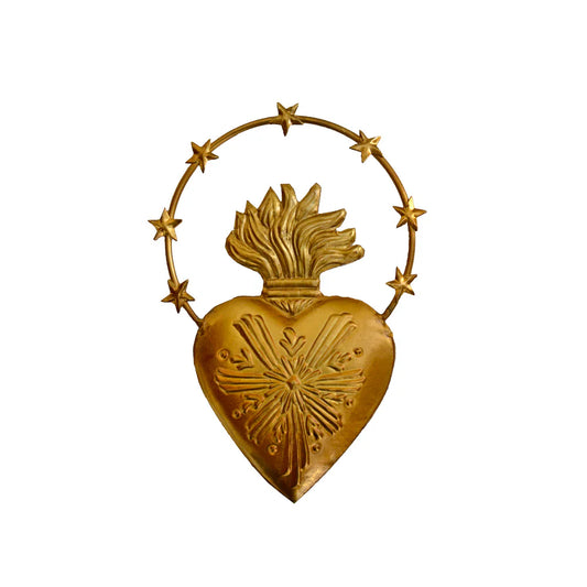 Wall Decoration - Gold Heart with Halo