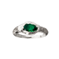 Faro Green Ring - Silver