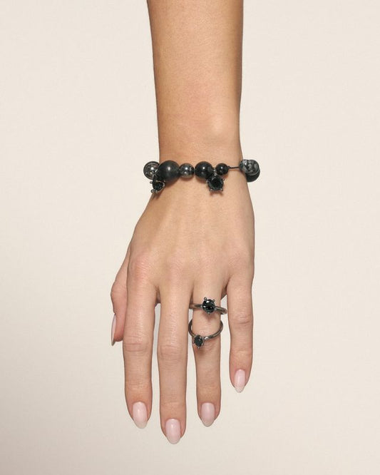 Diamanti Solar Ring - Black
