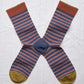 Grape Striped Socks