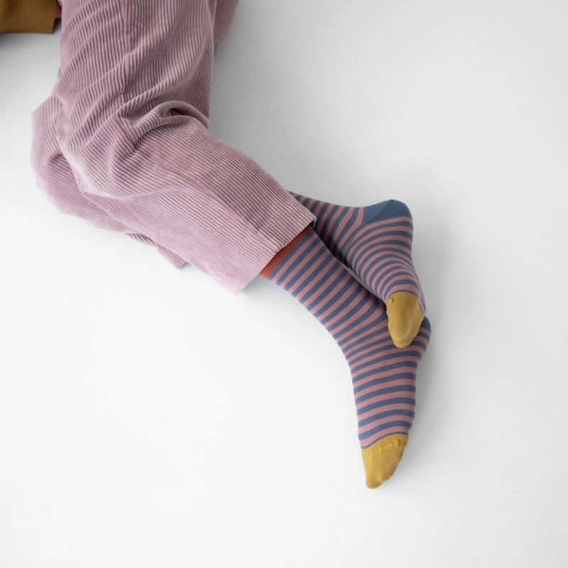 Grape Striped Socks