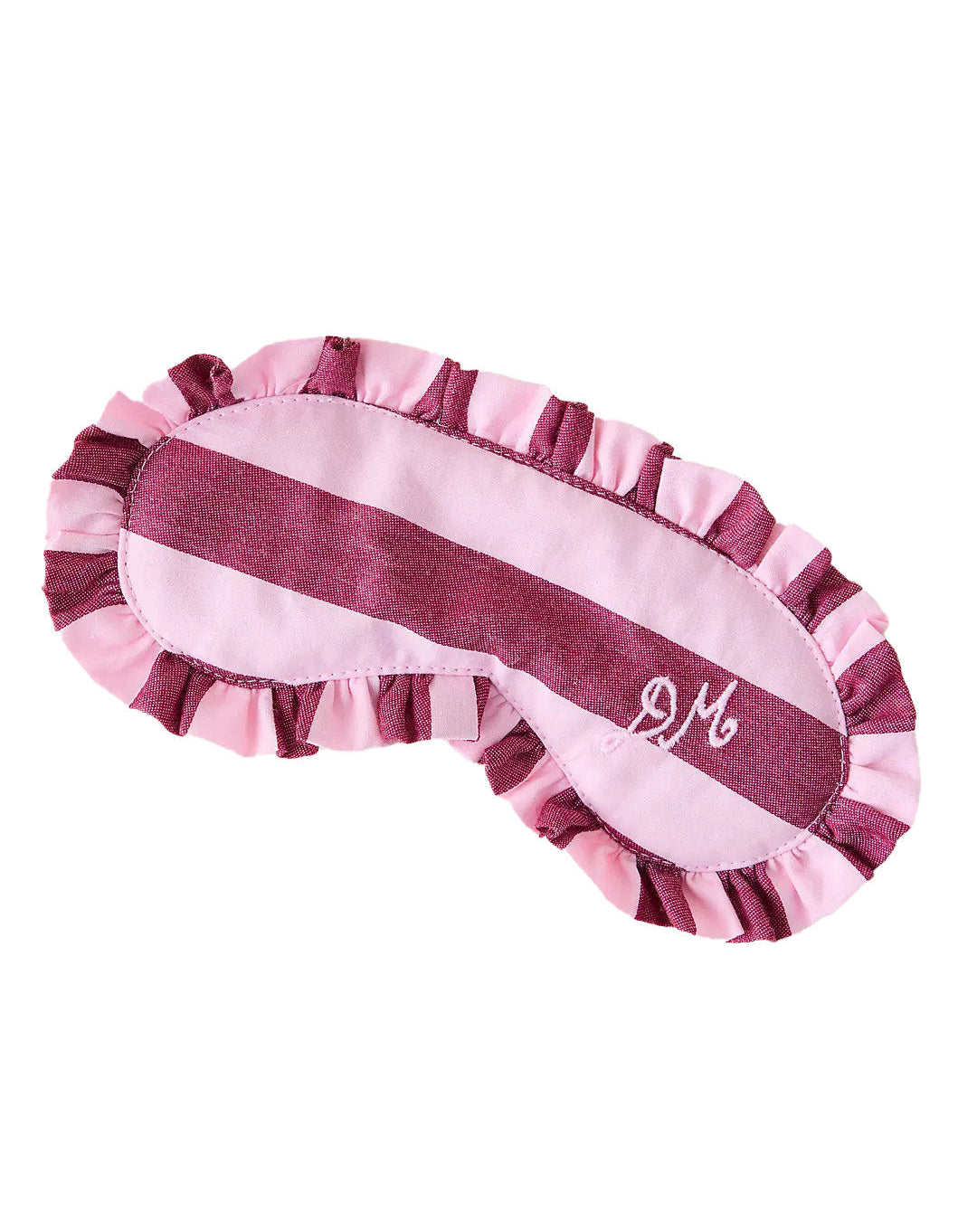 PJ Eye Mask Burg/Pink Wide Stripe