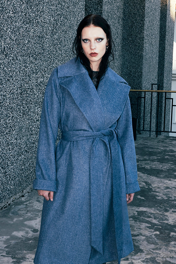 The Wool Coat - Blue