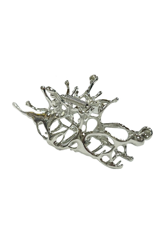 Silver Chrome Hair Clip