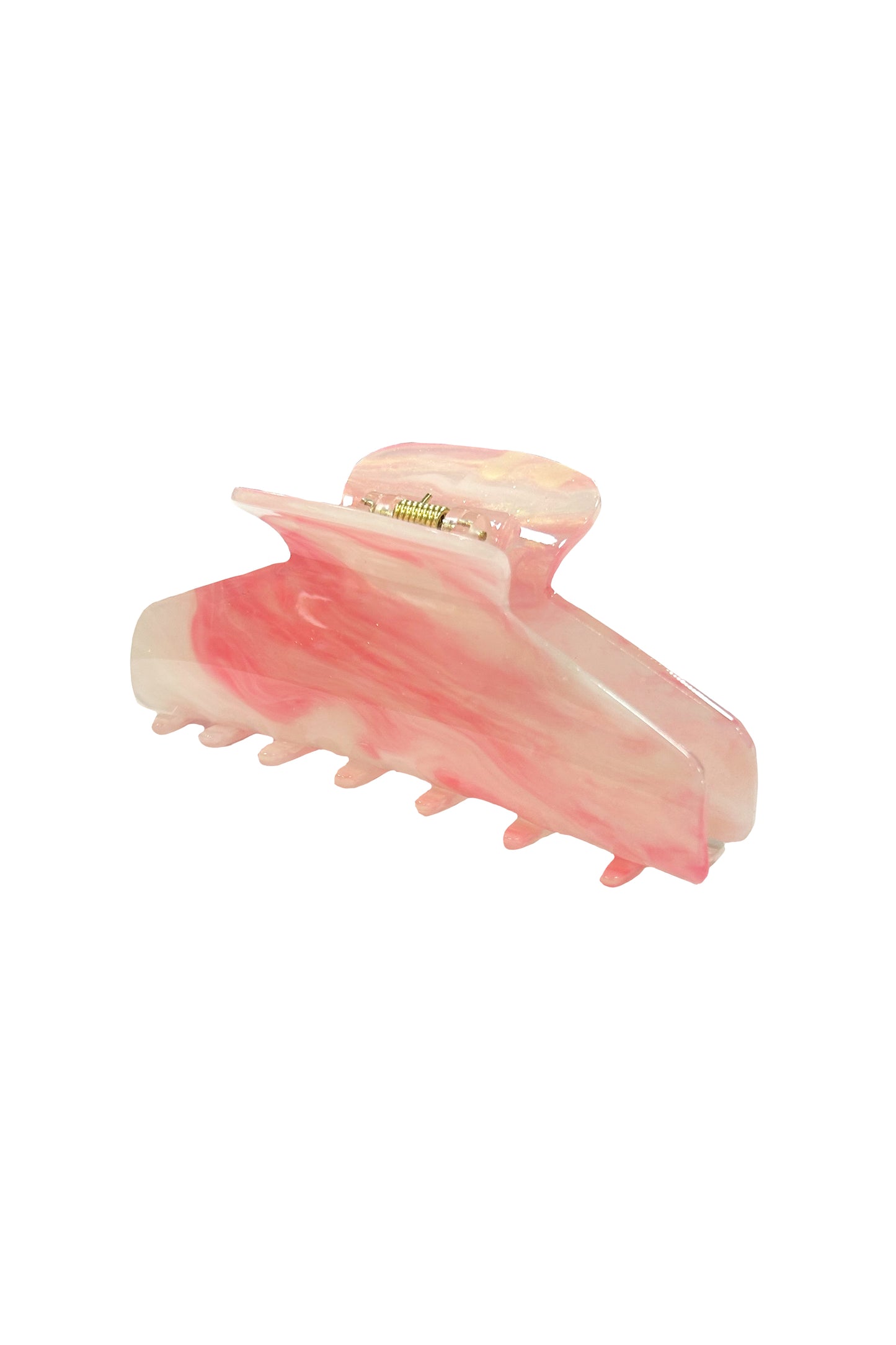 Pink Marble Hair Clip