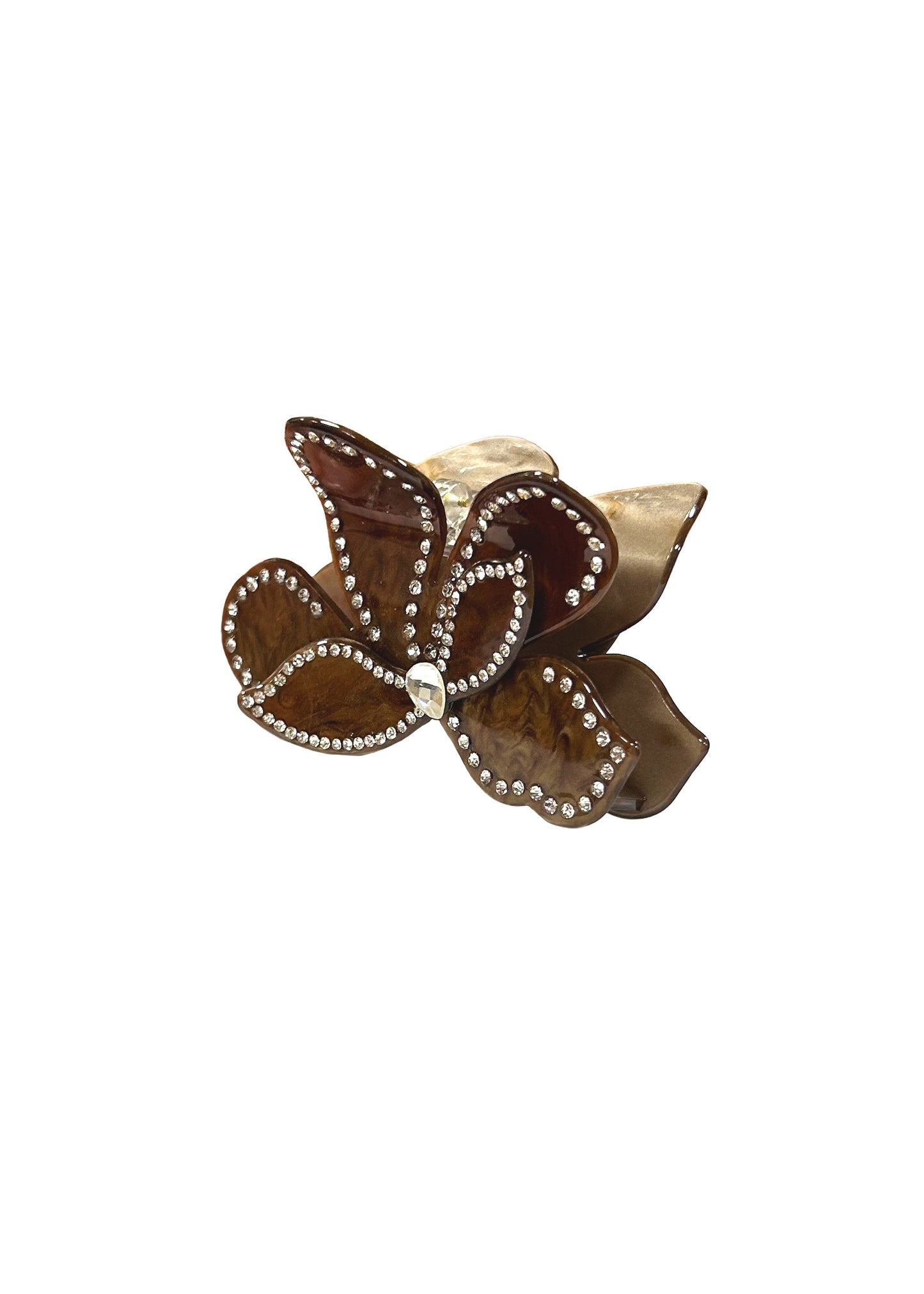 Cocoa Blossom Hair Clip