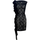 The Frill Dress in Black Lace