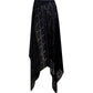 The Frill Skirt in Black Lace