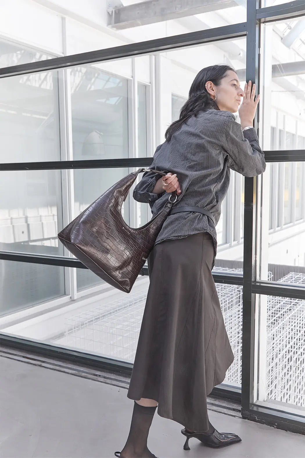 Lola Shoulder Bag - Brown