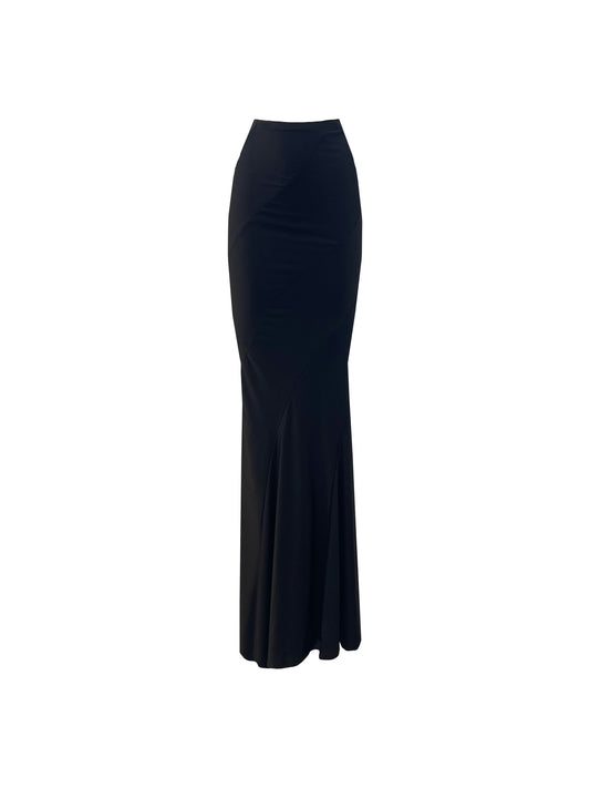 The Twisted Maxi Skirt in Black