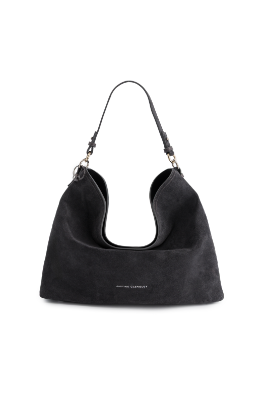Marla Hobo Grey Suede Bag