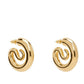 Serpent Hoops Small Gold