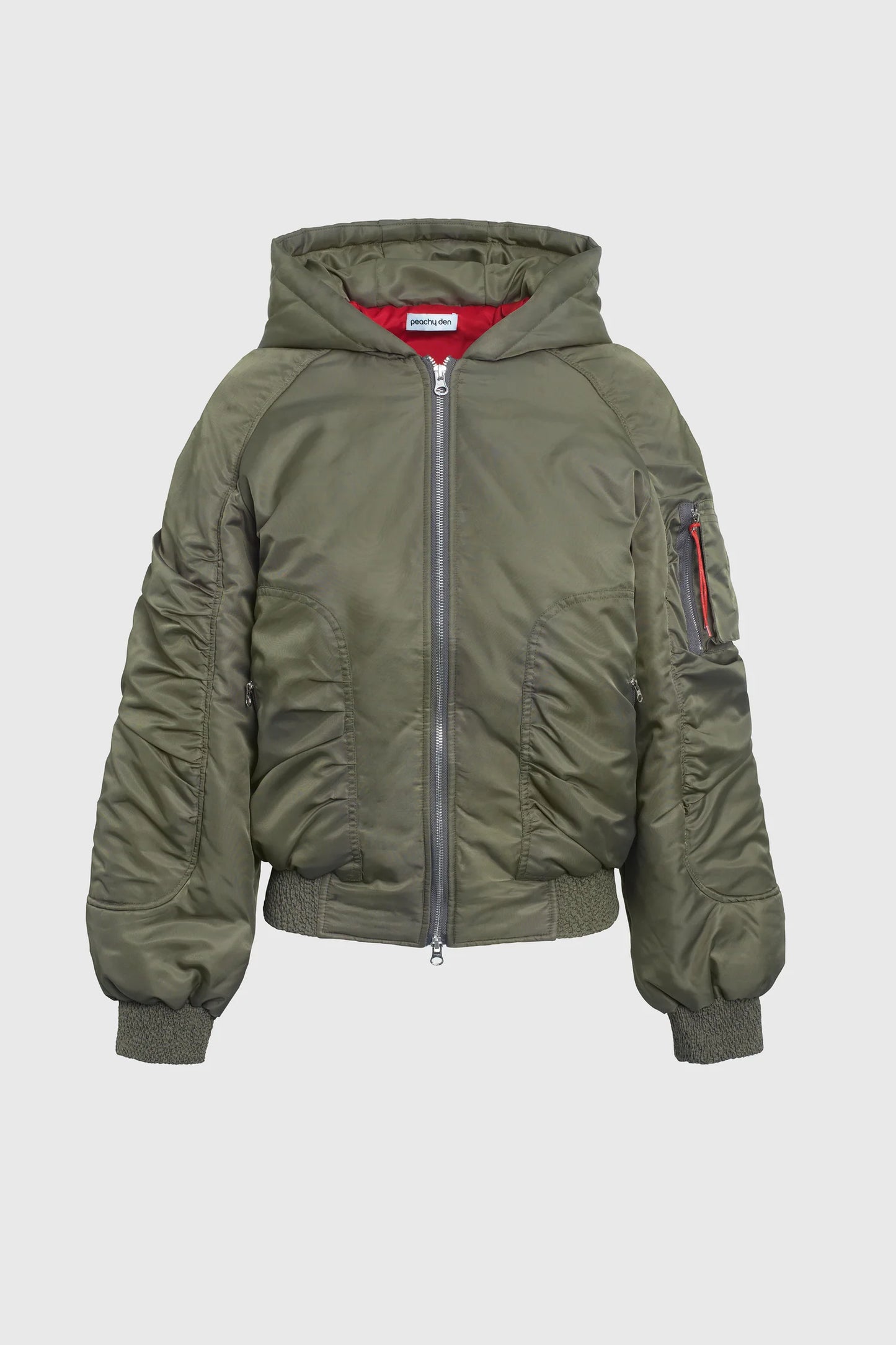 Penny Spring Bomber Jacket Moss