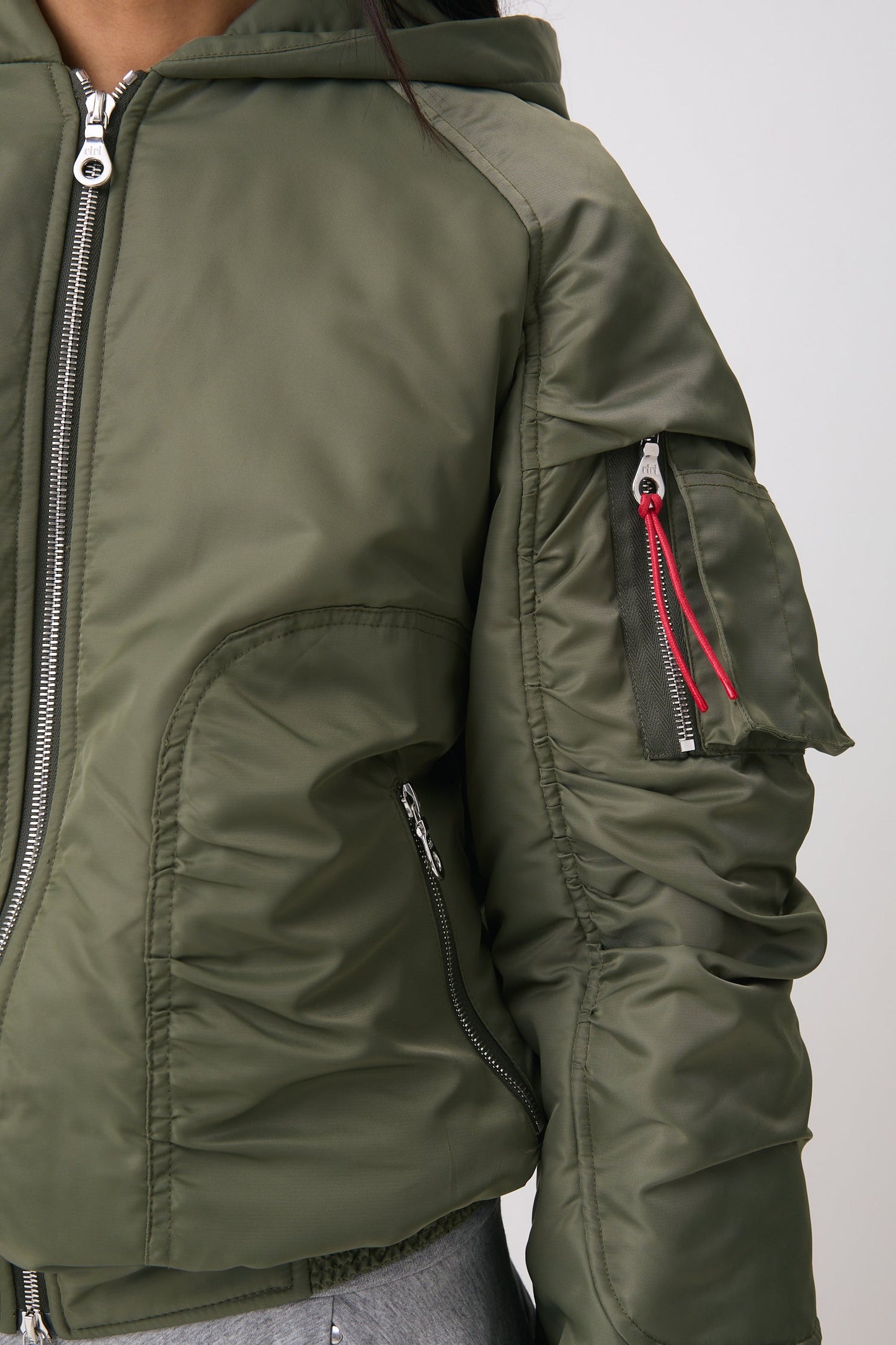 Penny Spring Bomber Jacket Moss
