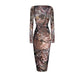 Wave Dress in Bronze Lace