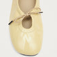 Rosalind Patent Vanilla Leather Ballet Flats