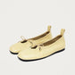 Rosalind Patent Vanilla Leather Ballet Flats