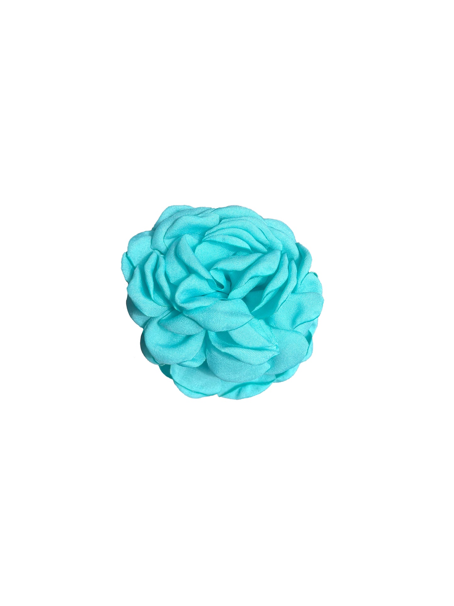 Rose Hair Clip - Turquoise