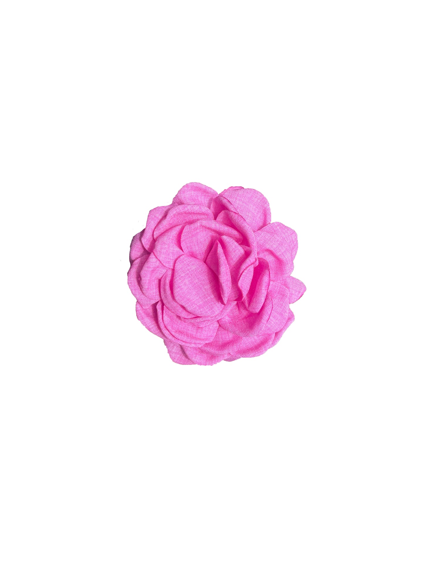 Rose Hair Clip - Hot Pink