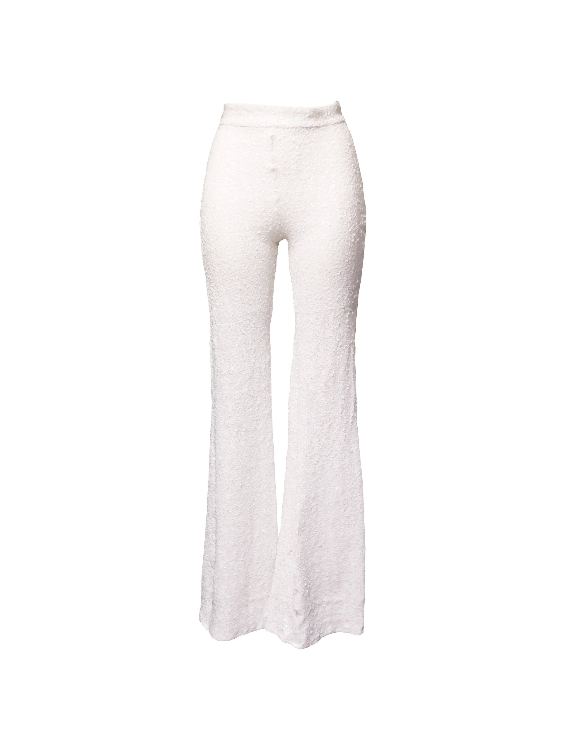 The White Sequin Trousers – Hildur Yeoman - Main Image