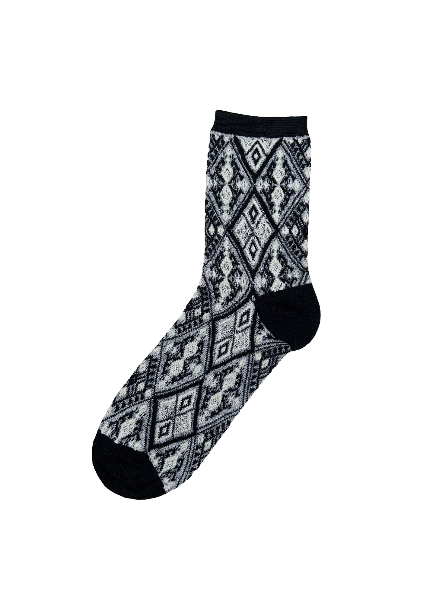 The Black and White Mosaic Socks