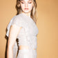 The Mirror Sequin One Shoulder Frill Top