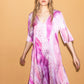 The Allure Dress in Pink Flamingo
