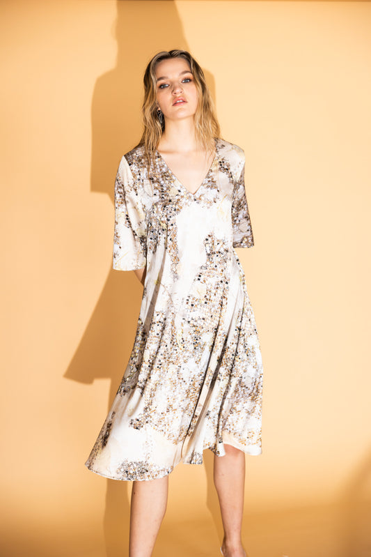 The Allure Dress in Gold Rush