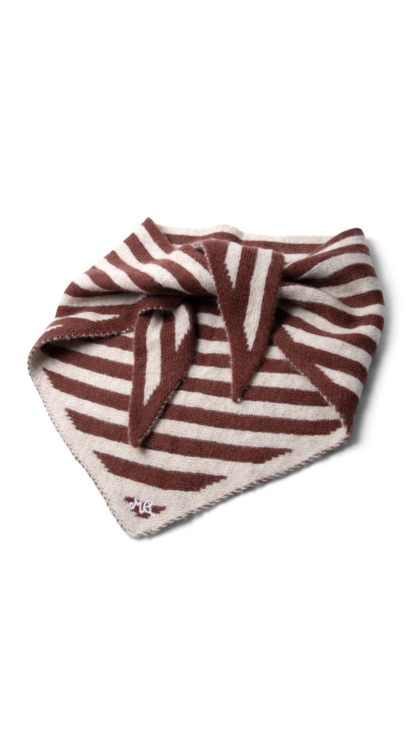 Stripe Triangle Head Scarf