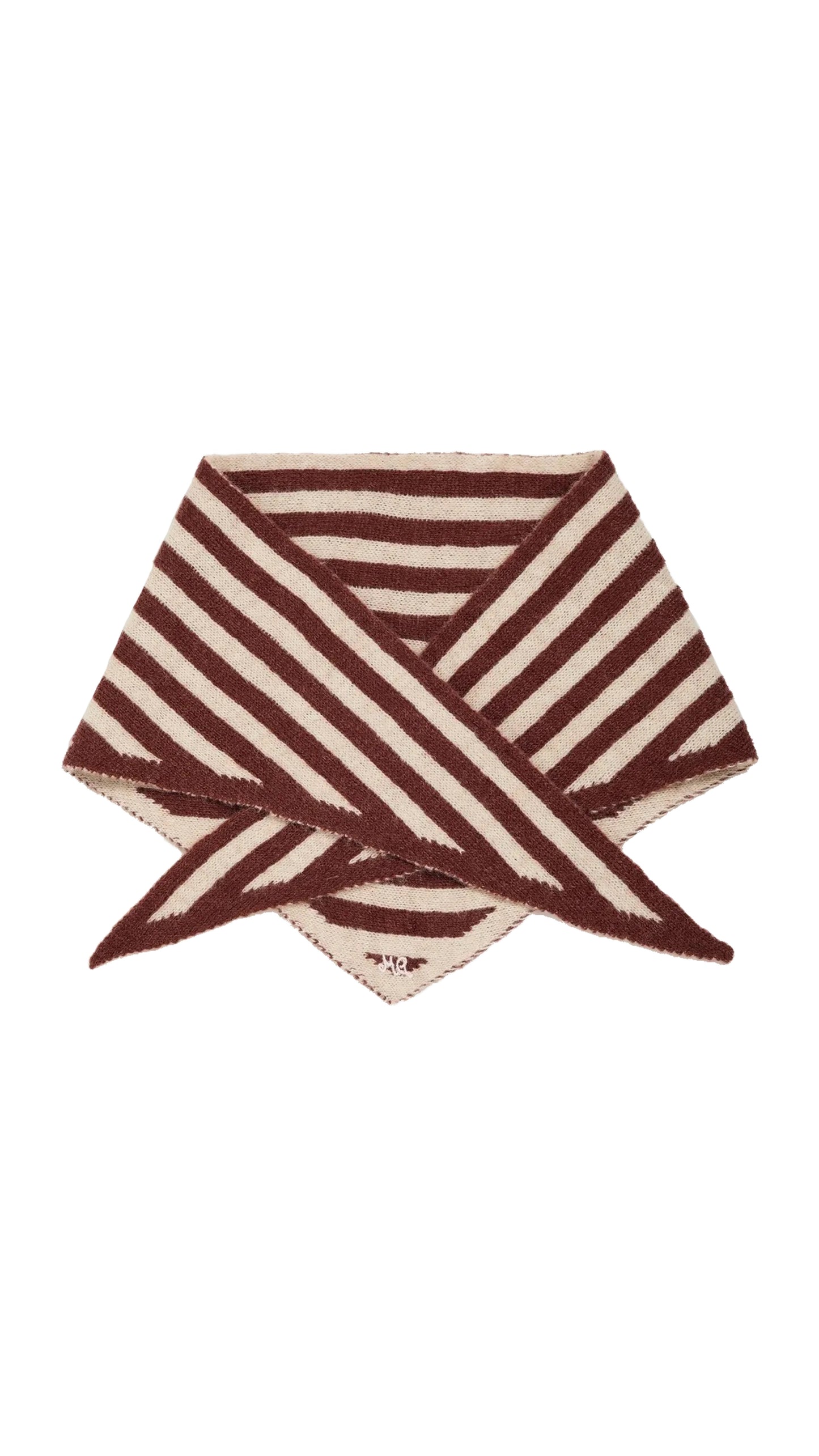 Stripe Triangle Head Scarf