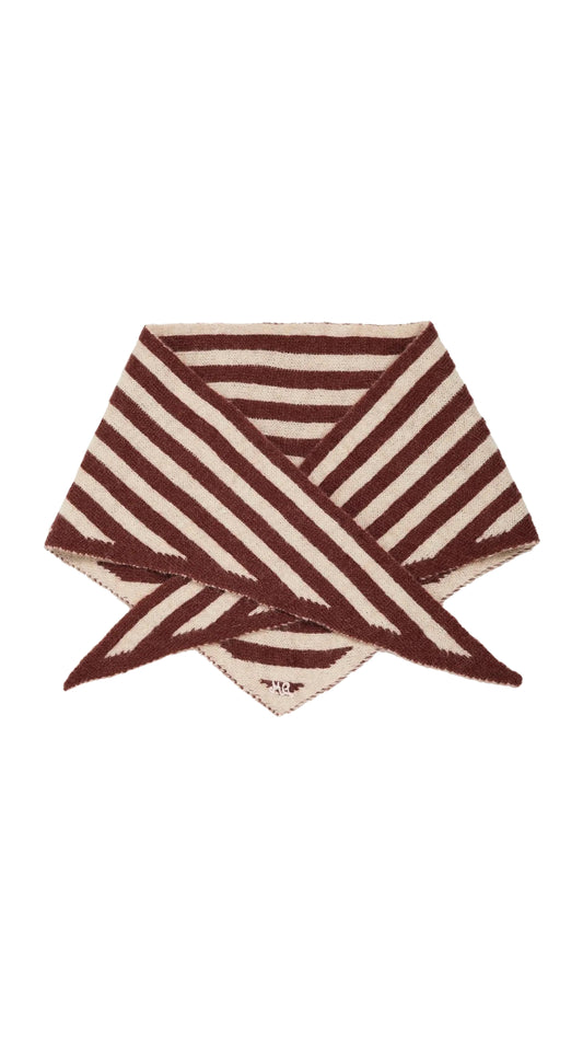 Stripe Triangle Head Scarf