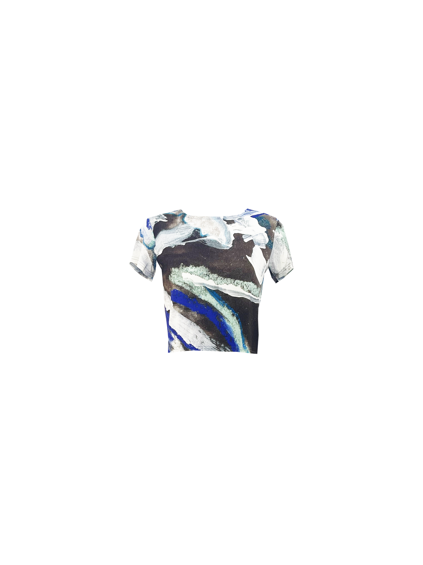 The Baby tee in Blue Painting