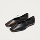 Sway Vintage Effect Brown Leather Ballet Flats