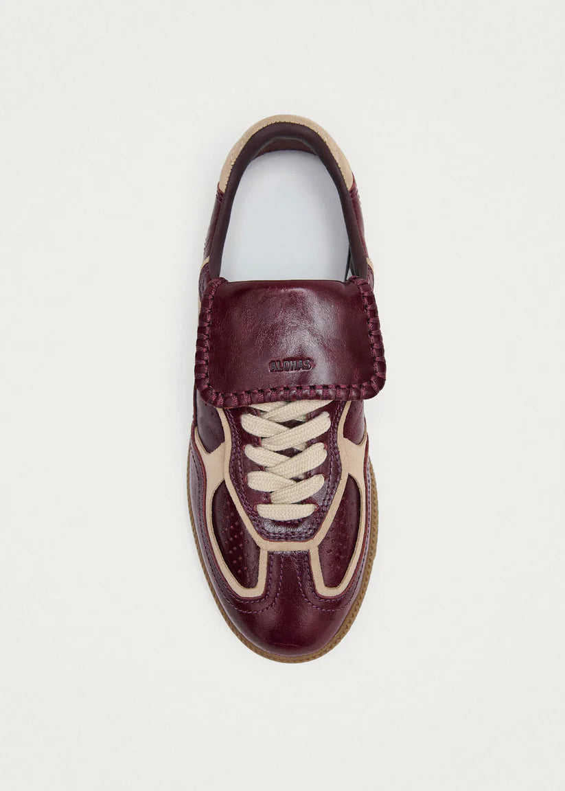 Tb.490 Club Onix Deep Burgundy Leather Sneakers
