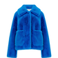Traci Faux Fur Jacket - Azure Blue