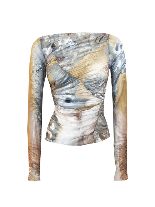 The Wave Top in Sequin Painting