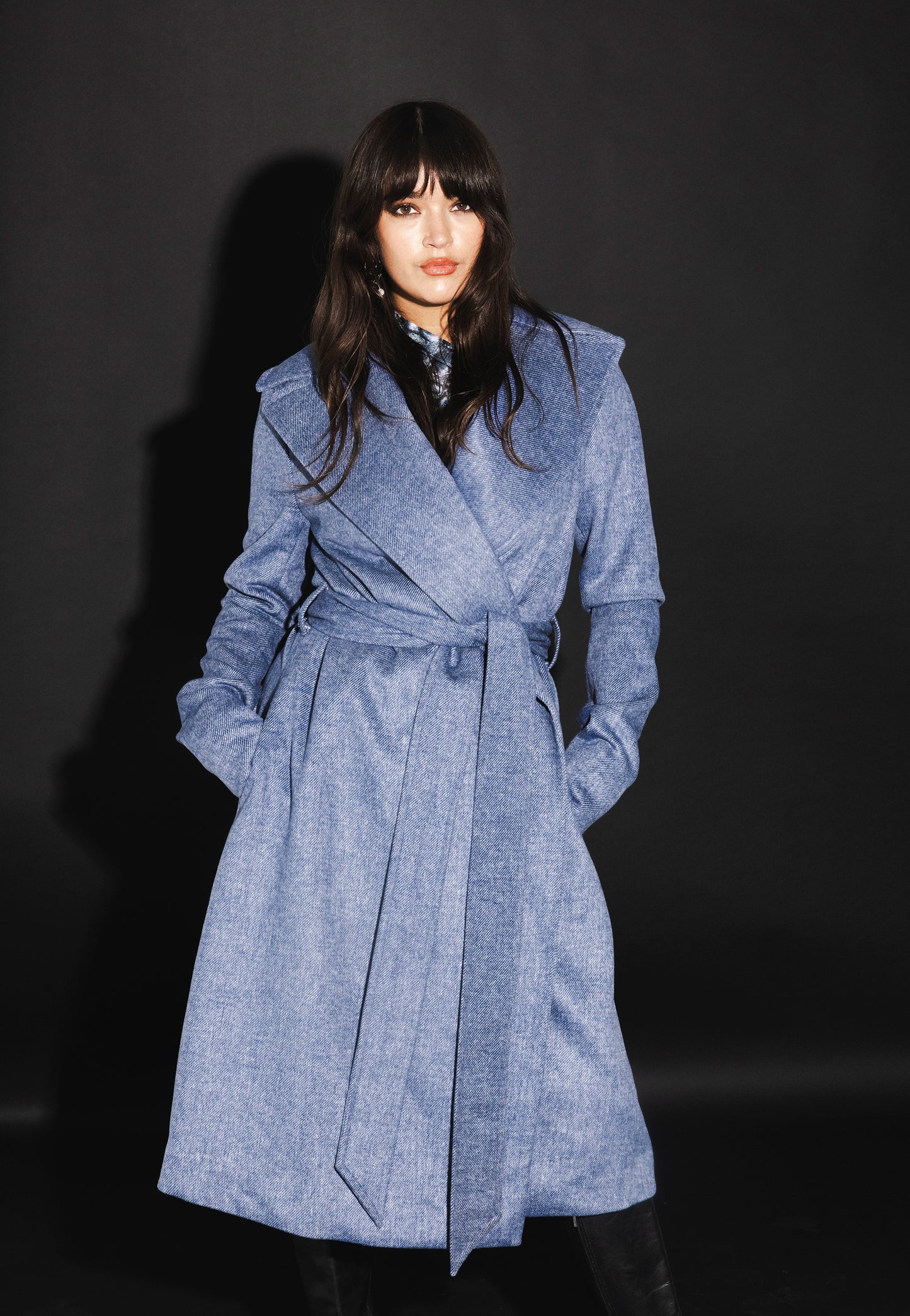 The Wool Coat - Blue