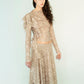 The Frill Top in Beige Lace