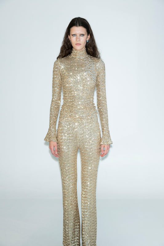 The Gold Sequin Trousers