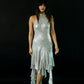 Rose Halter Dress in Mirror Sequin