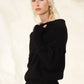 The Moss Sky Sweater in Black