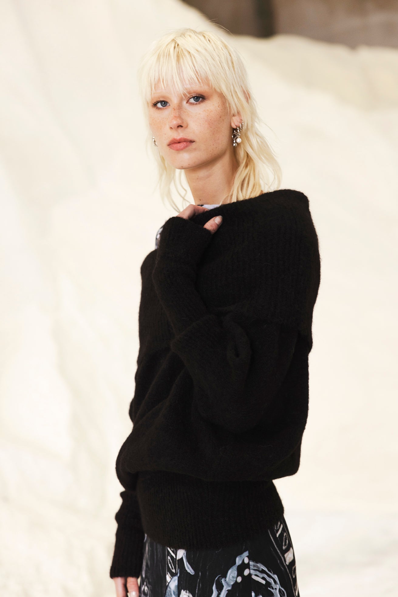 The Moss Sky Sweater in Black