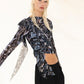 The Frill Top in Chains and Rhinestones